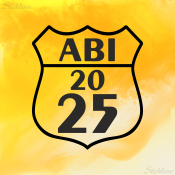 Abi Aufkleber Route 66 Style - 2025